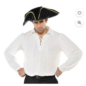 🆕 AMSCAN Pirate Halloween Shirt for Men, One Size, NWOT